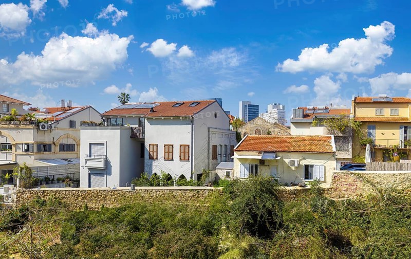 Israel, Tel Aviv historic center Neve Tzedek with art galleries and restaurants, Asia