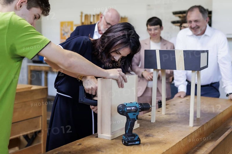 Annalena Bärbock (Alliance 90/The Greens), Federal Foreign Minister, photographed during a visit to the training centre for skilled trades of the Ruhr District Crafts Association during the Foreign Minister's trip to Germany in Bochum, 29.07.2024