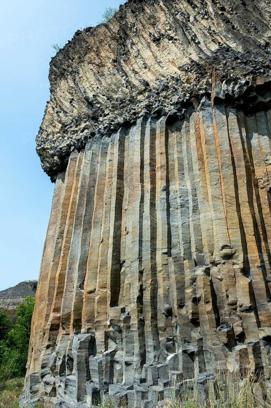 Magnificent basalt organs of Chilhac in Haute-Loire, Auvergne-Rhône-Alpes, France, Europe
