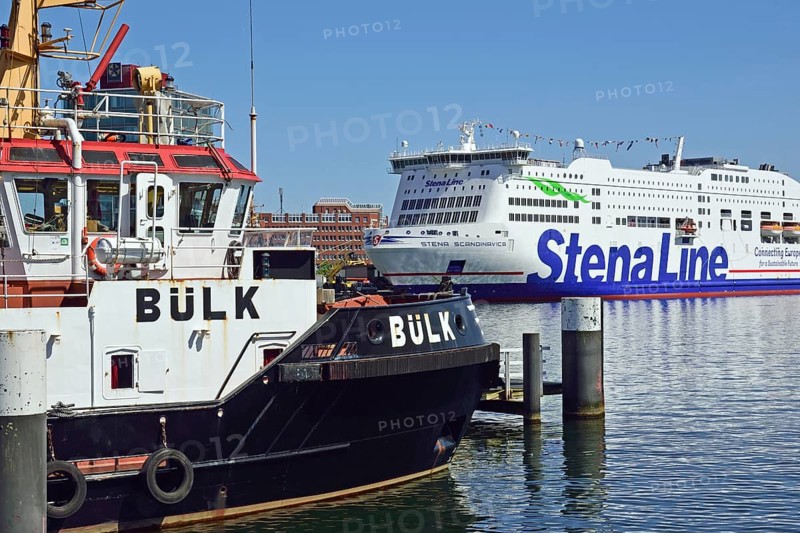 Europe, Germany, Schleswig-Holstein, Kiel, state capital, Baltic Sea, harbour, Schwedenkai, Stena Line, Stena Scandinavica, ferry, Hamburg, Hamburg, Federal Republic of Germany, Europe