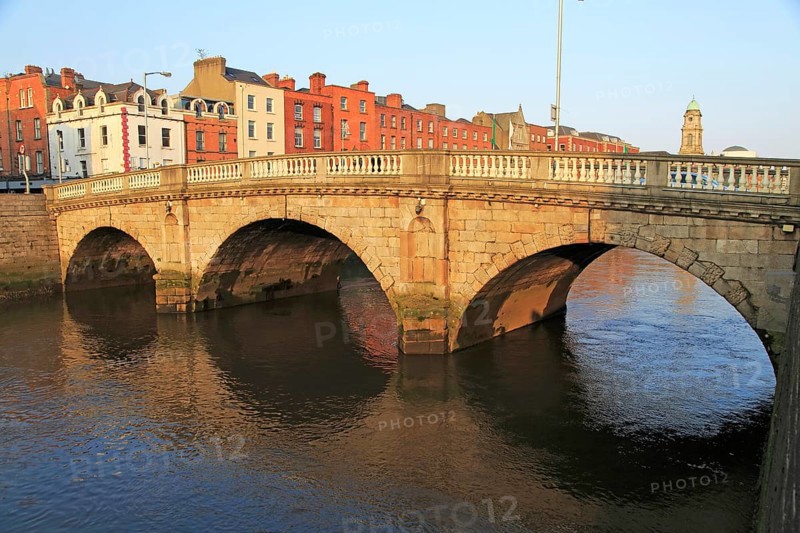 Mellows Bridge crossing River Liffey, city of Dublin, Ireland, Irish Republic built 1760s, Europe
