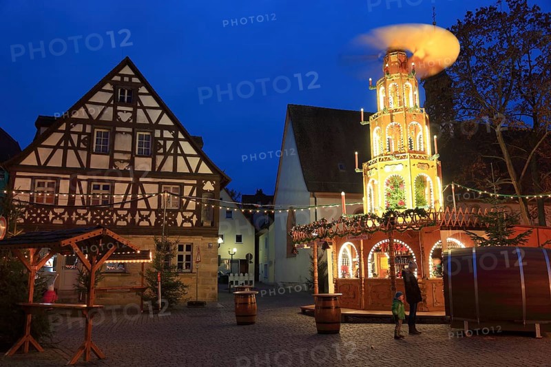 Christmas market in Forchheim, Upper Franconia, Bavaria, Germany, Europe