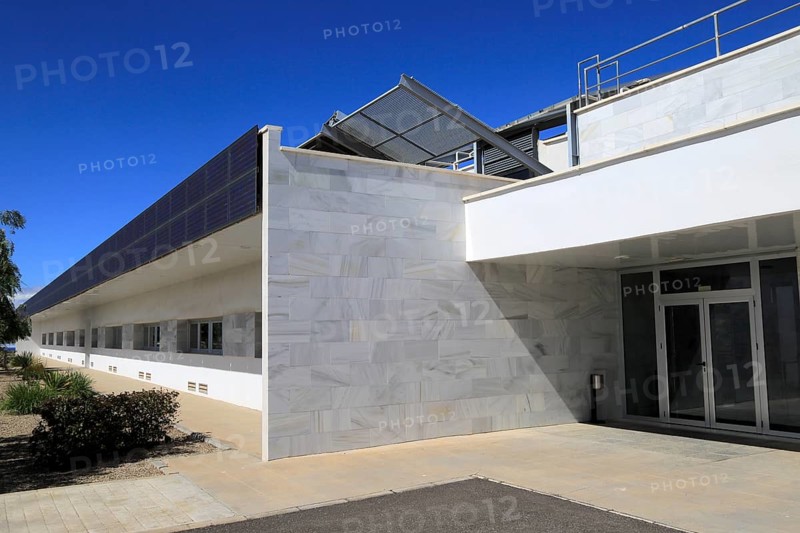 Energy efficient CIEMAT building research at Solar energy research establishment near Tabernas, Almeria, Spain, Europe