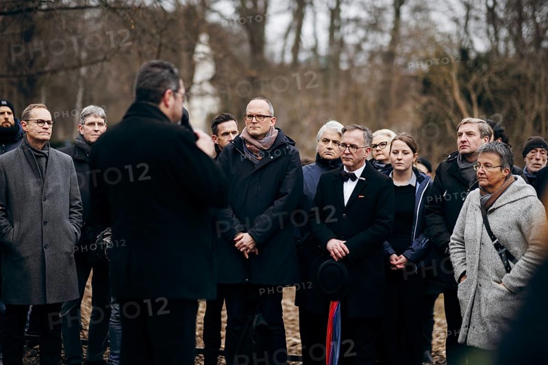 Commemorative event on the occasion of Holocaust Remembrance Day, in memory of the victims of National Socialism, at the Memorial to the Homosexuals Persecuted under National Socialism in Berlin, 31 January 2024