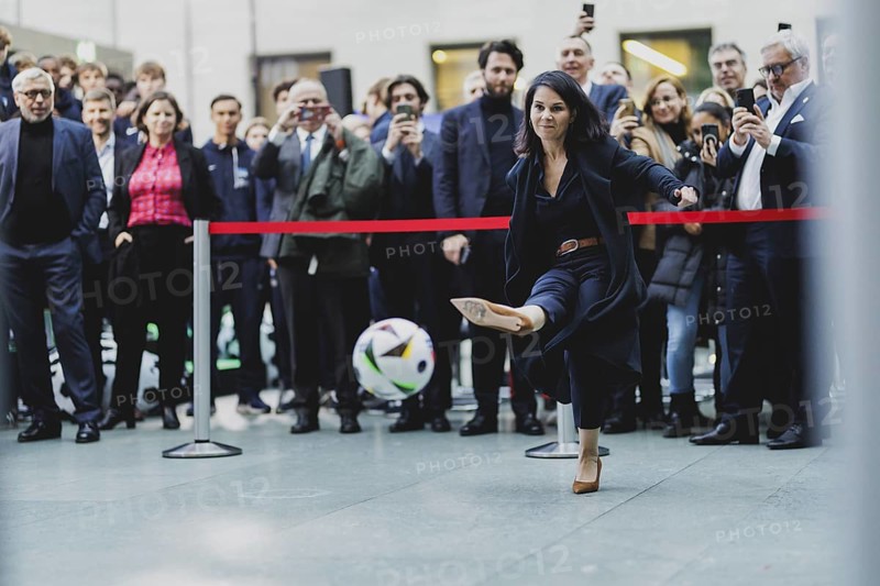 Annalena Bärbock (Alliance 90/The Greens), Federal Foreign Minister, photographed at the kick-off event for the European Football Championship in Berlin, 1 February 2024 / Photographed on behalf of the Federal Foreign Office