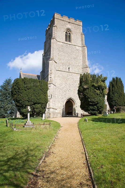 Parish church of Saint Mary, Clopton, Suffolk, England, UK