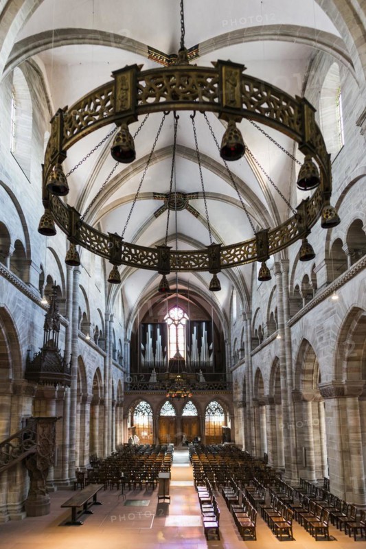 Interior, Basel Minster, Basel, Canton of Basel-Stadt, Switzerland, Europe