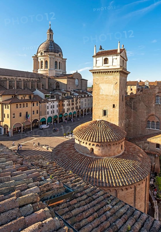 Piazza delle Erbe, Mantua, Mantova, Italy, Europe