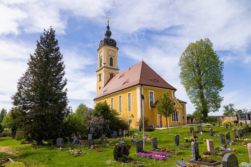 The Protestant village church of Sora is a baroque, neo-baroque renovated hall church in the Sora district of Klipphausen in the district of Meißen in Saxony, Sora, Saxony, Germany, Europe