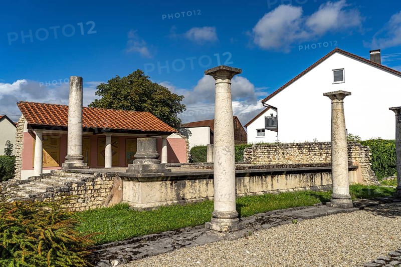 The Roman Temple of Apollo Grannus in Faimingen near Lauingen, Bavaria, Germany, Europe