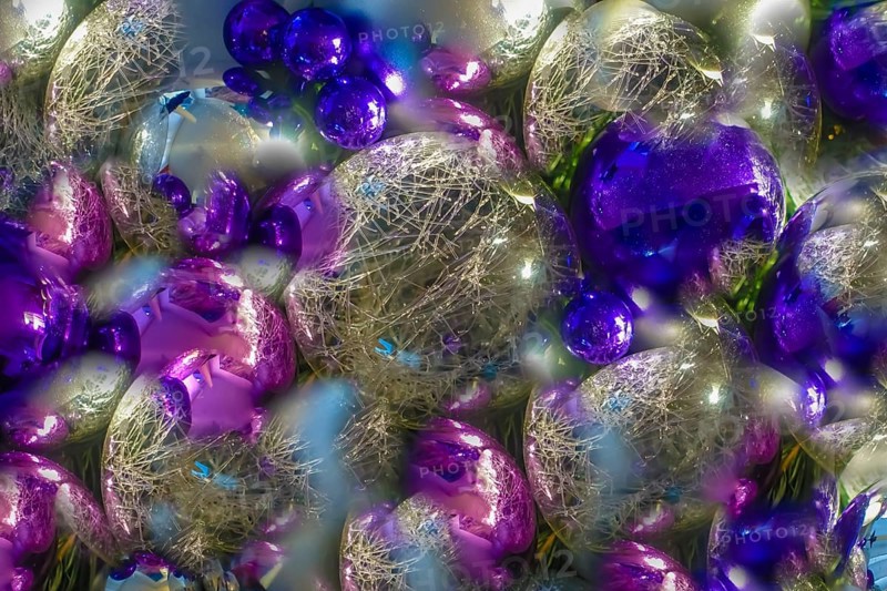 Creative shot, Christmas baubles alienated, Christmas card, Christmas, motif, pattern, pattern, wrapping paper, colourful, colourful, all-over-print, artistic, mood, alienated, studio, Germany, Europe