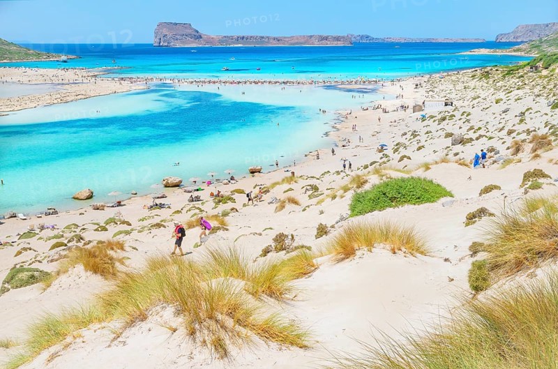 Balos bay, Gramvousa Peninsula, Chania, Crete, Greece, Europe