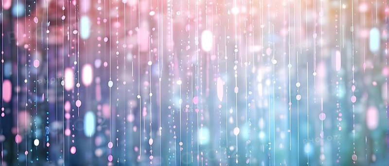 Abstract animation of binary code cascading down like digital rain, representing data insights, pastel hues, AI generated