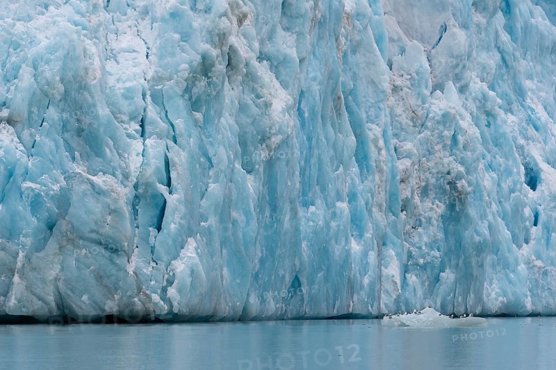 Glacier edge of Monacobreen, Liefdefjord, Woodfjord area, Spitsbergen Island, Svalbard and Jan Mayen archipelago, Norway, Europe