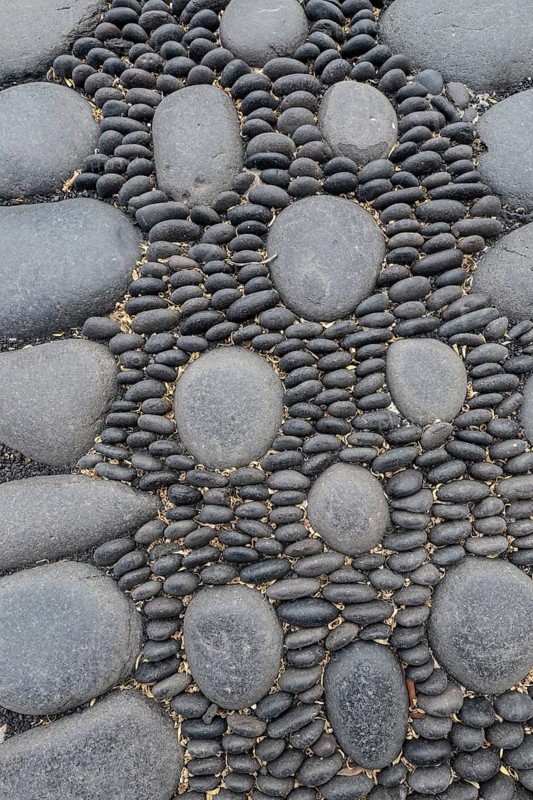 Pavement pattern of a pavement, mosaic, Arrecife, Lanzarote, Canary Islands, Spain, Europe