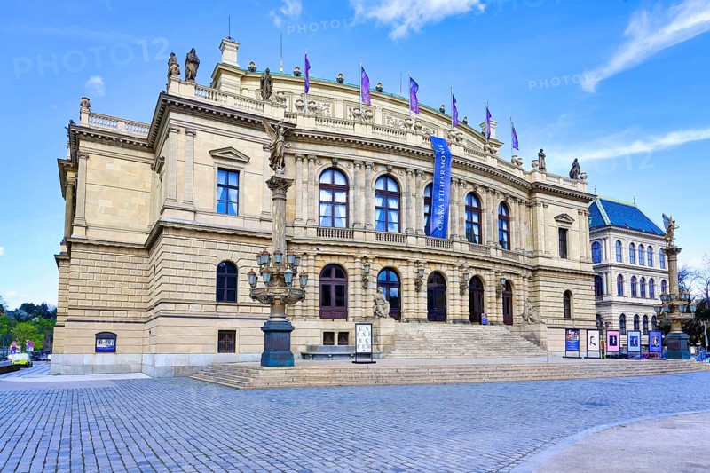 Rudolfinum neo renaissance building known as Prague Concert Hall, Jan Palach Square, Prague, Bohemia, Czech Republic, Europe