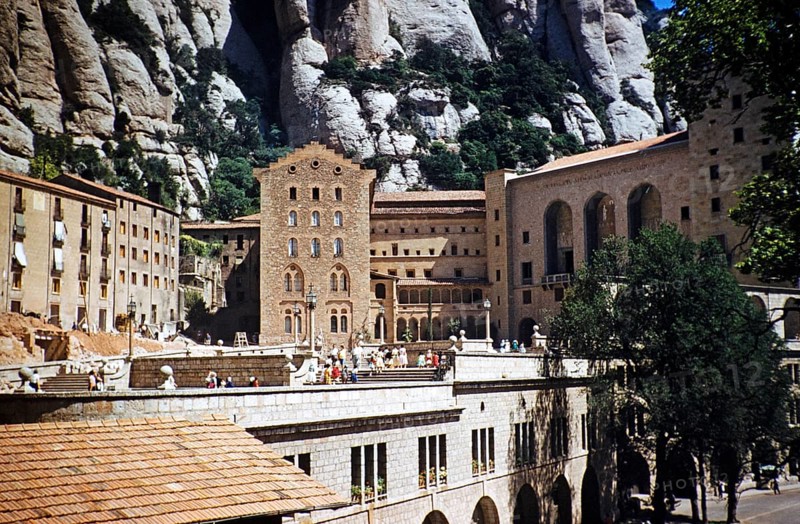 Santa Maria de Montserrat Abbey, Montserrat, Catalonia, Spain, 1958, North America