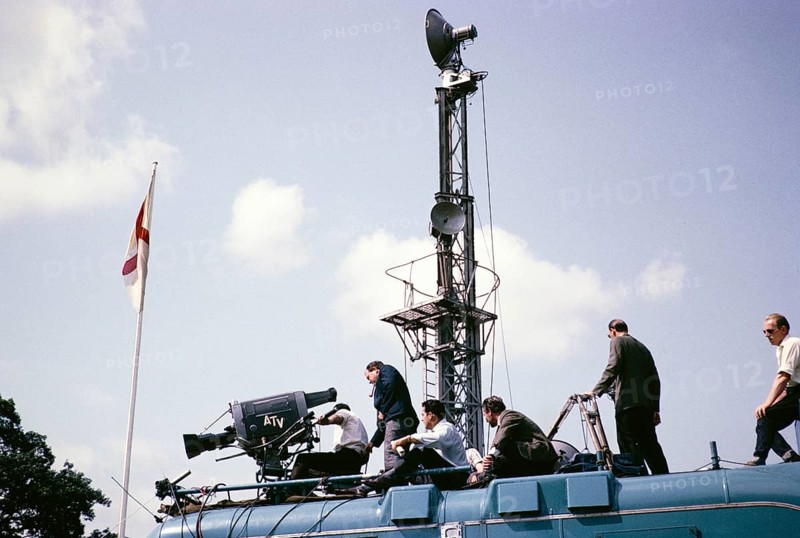 ATV outside broadcast van, exhibition of the Royal Agricultural Society of England, The Royal Show, Stoneleigh, Warwickshire, England, UK 1967