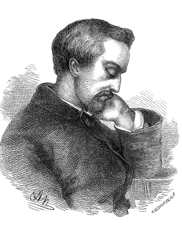 Christian Johann Heinrich Heine, 13 December 1797, 17 February 1856, one of the most important German poets, writers and journalists of the 19th century, Historical, digital reproduction of an original from the 19th century