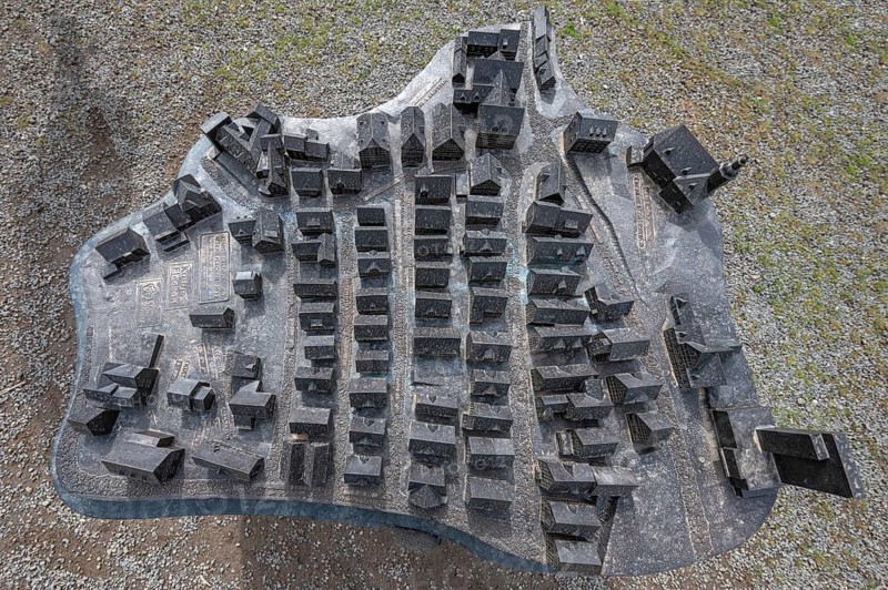 Illustrative model of the historic old town, Alter Flecken, 17th century, Freudenberg, North Rhine-Westphalia, Germany, Europe