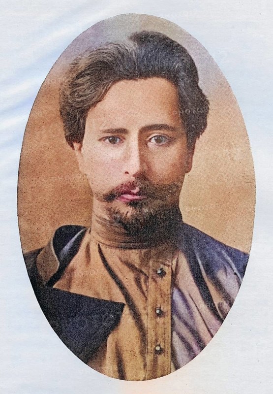 Leonid N, Andreyev, 1871-1919 Russian writer, illustration from the book The Masterpiece Library of Short Stories, Historical, digitally restored reproduction from a 19th century original, Record date not stated
