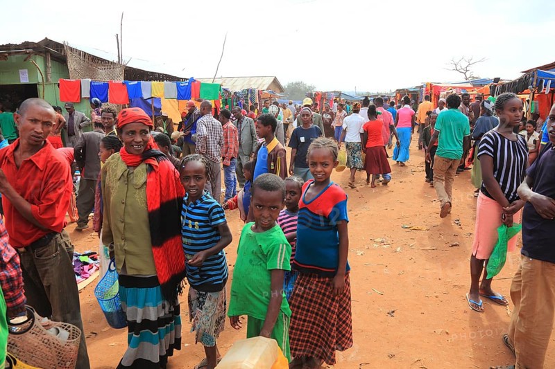 South Ethiopia, street scene and market in Sodo, Ethiopia, Africa