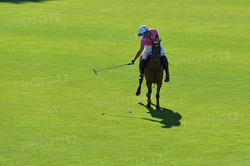 Cruz Heguy from team Indios Chapaleufú Vista Energy playing against La Natividad at the 131st Argentine Open Polo Championship (Spanish Campeonato Argentino Abierto de Polo), on 23/11/2024, Palermo, Buenos Aires, Argentina, South America