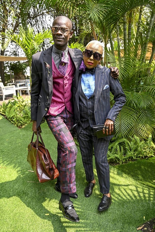 Sapeurs, members of the Société des Ambianceurs et des Personnes élégantes (SAPE), society of entertainers and stylish people, Brazzaville, Republic of Congo