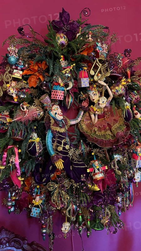 Christmas, decoration, Christmas decoration, Christmas baubles, decorated, celebration, festive, decorated, Christmas decorations, glitter, glamour, Christianity, religion, Christian, whimsical, gag, figures, clown, overloaded, much, amount