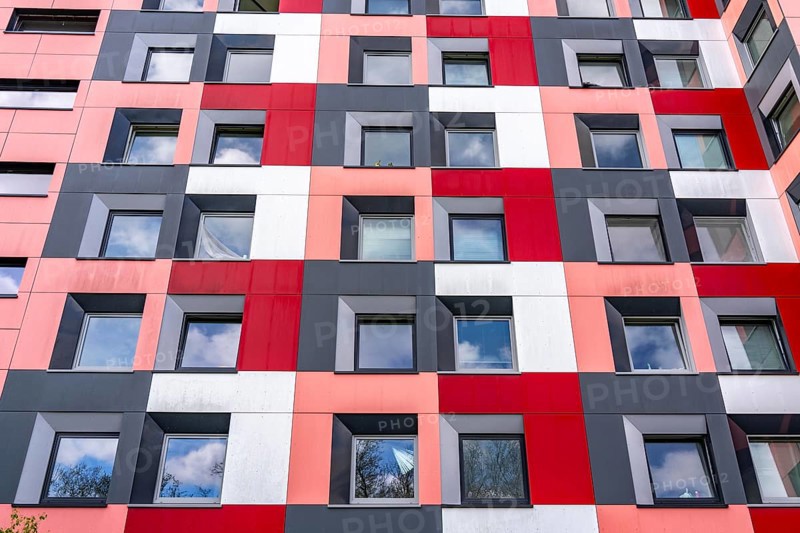 Student hall of residence of the Studierendenwerk Essen-Duisburg in Essen, over 310 furnished rooms are rented to students, North Rhine-Westphalia, Germany, Europe
