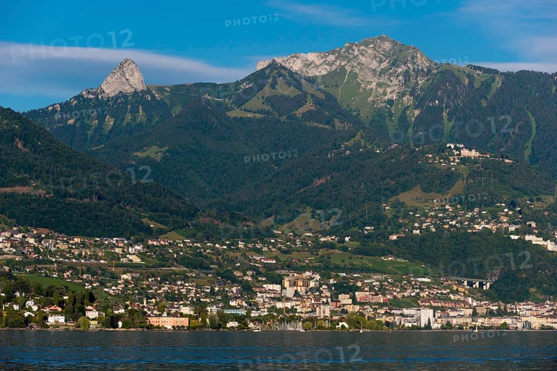 Montreux on Lake Geneva, travel, holiday, hotel, Alps, summer, canton, city, cityscape, tourism, Vaud, Switzerland, Europe