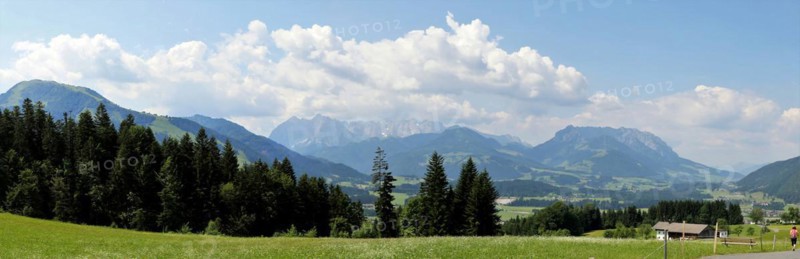 View of Kössen, Tyrol, Austria, Europe