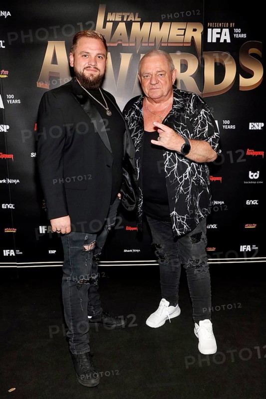 Udo Dirkschneider and his son Sven Dirkschneider at the Metal Hammer Awards 2024 in the Uber Eats Music Hall. Berlin, 31.08.2024
