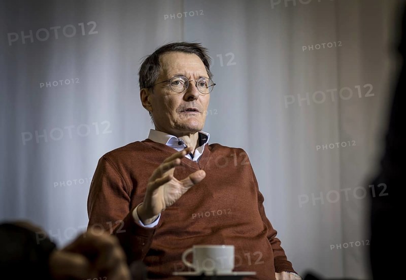 Karl Lauterbach (SPD), Federal Minister of Health, recorded during an interview at the Federal Ministry of Health