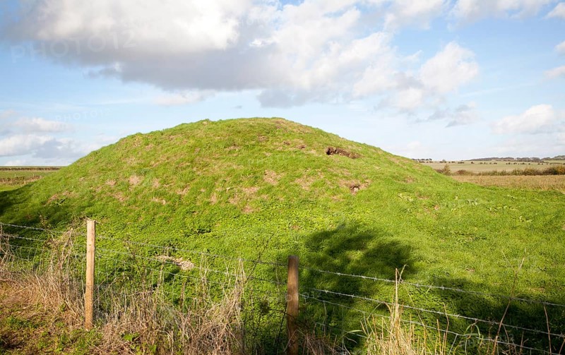 Prehistoric burial mounds, Seven Barrows, West Overton, Wiltshire, England, UK