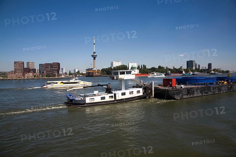 Shipping on the River Maas, Delfshaven and Euromast, Port of Rotterdam, Netherlands