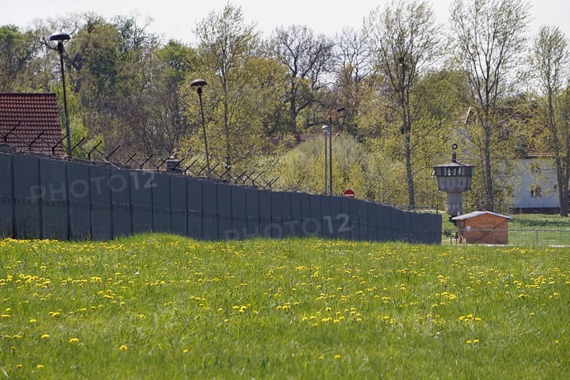 Hötensleben border memorial, former GDR border fortifications in Hoetensleben, today the state border between Saxony-Anhalt and Lower Saxony, 22 April 2019