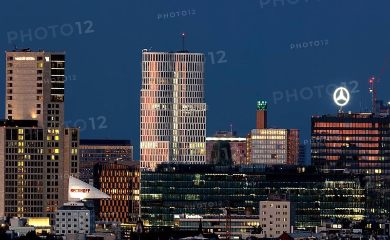 Berlin City West with the Walldorf Astoria Hotel, the Upper West building and the Europa Centre, 23.08.2023