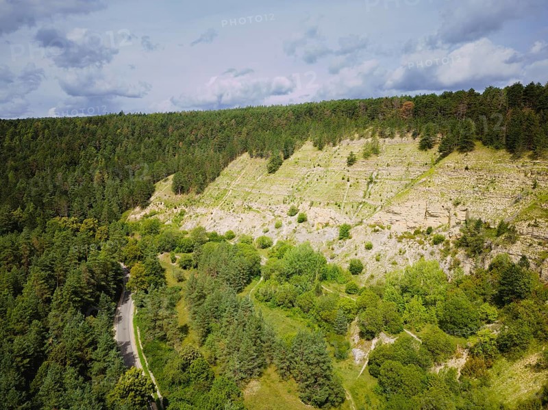 The Ohrdruf satellite camp was established in November 1944. On Hitler's orders, a new Führer headquarters was to be built in the Jonastal, Arnstadt, Thuringia, Germany, Europe