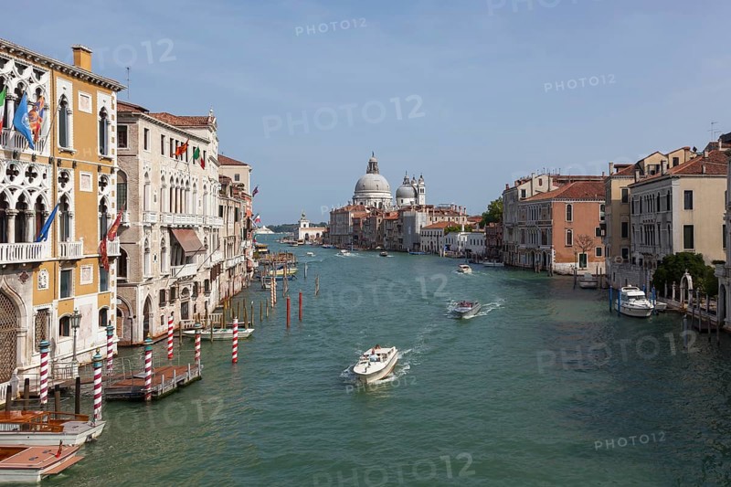 Grand Canal and Basilica di Santa Maria della Salute, Venice, Italy, Europe