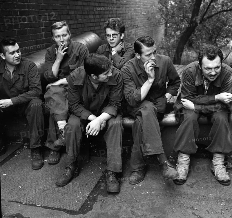 DEU, Germany, Dortmund: Personalities from politics, business and culture from the years 1965-71. Dortmund. Hoesch AG Westfalenhütte. Apprentice training ca. 1965-6, Europe
