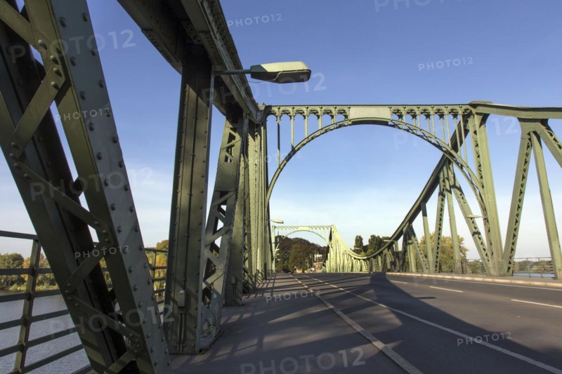 Glienicke Bridge in Potsdam. The Glienicke Bridge today forms the city boundary between Berlin and Potsdam and was the border line and a handover point for spies from East and West during the division of Germany, 22/09/2016