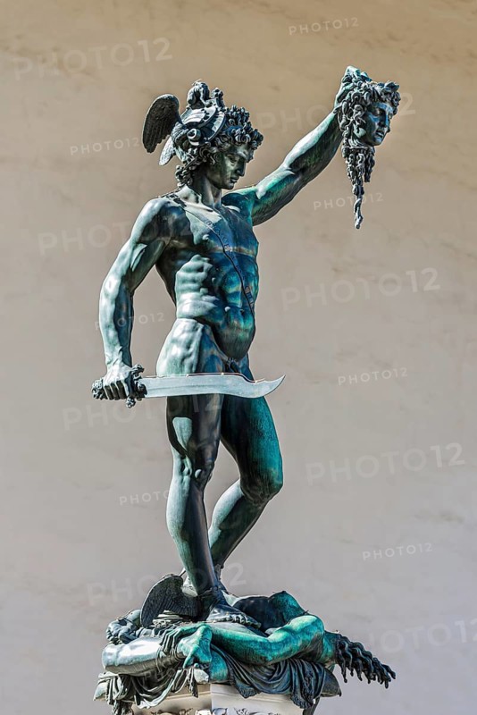 Perseus with the head of Medusa, sculpture, art, Renaissance, tourist attraction, monument, sculpture, representation, culture, famous, Piazza della Signoria, Florence, Tuscany, Italy, Europe