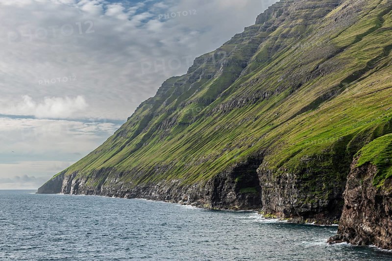 Coast, Vidareidi, Vidoy Island, Viðareiði, Viðoy Island, sunset, Faroe Islands, Denmark, Europe