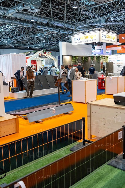 Solar Solutions Düsseldorf trade fair, over 250 international exhibitors present products and services from the solar industry, smart storage, EV charging and green HVAC to a trade audience of users and dealers, Düsseldorf, North Rhine-Westphalia, Germany, Europe
