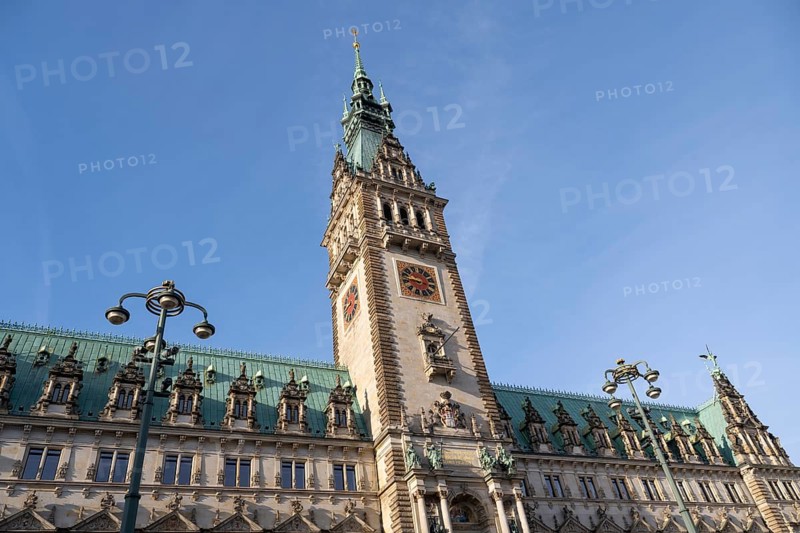 City Hall, State Government, North German Renaissance, Hamburg, Germany, Europe