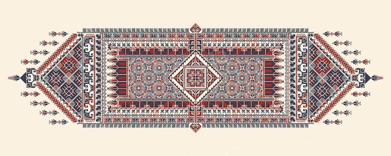 Tatreez, decorative Palestinian embroidery symbol