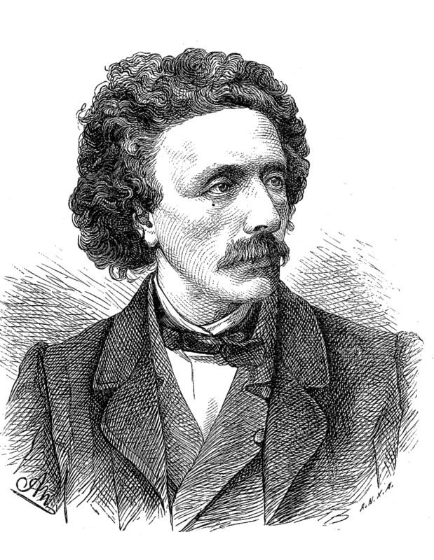 Konrad Knoll, 9 September 1829, 14 June 1899, a German sculptor, Historical, digital reproduction of an original from the 19th century