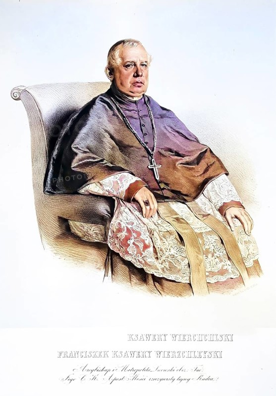 Franz Xaver Wierzchleyski (1802-1884), Metropolitan and Archbishop of Lviv, Historical, digitally restored reproduction from a 19th century original, Record date not stated