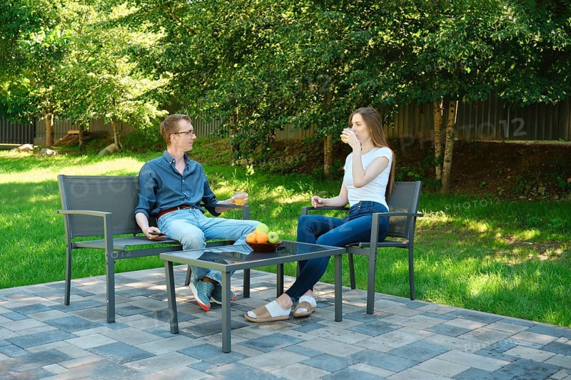 The concept of good family relationships and communication between parents and children